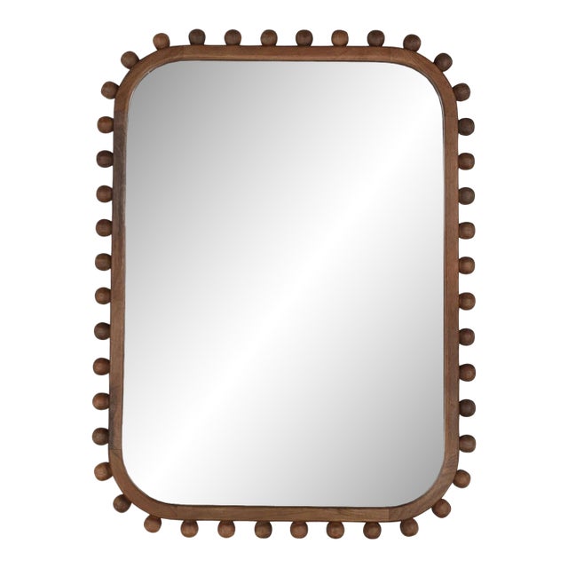 Wood Ball Edge Mirror For Sale