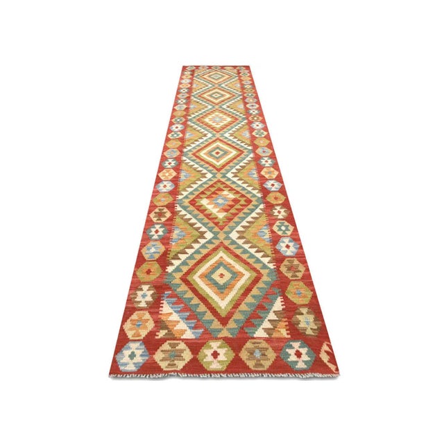 2010s Contemporary Afghan Kilim Runner For Sale - Image 5 of 7