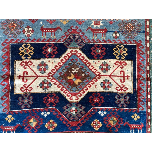 Antique Caucasian Kazak Rug, 1890s For Sale - Image 12 of 18