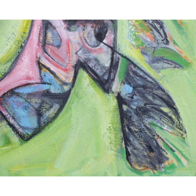 Late 20th Century Abstract Oil on Canvas Painting by James L. Bruch For Sale - Image 5 of 8