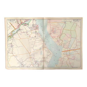 Antique Hudson Valley Map - Section 21 of Ulster and Dutchess Counties, New York- Published by Watson and Company, 1891