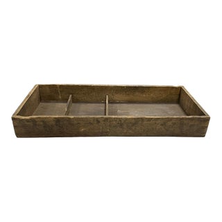 Antique Farmhouse Compartment Tray For Sale