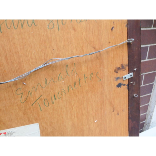 Hunt Slonem Emerald Touconettes 1980s Oil on Panel For Sale - Image 10 of 10