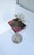 Silver Metal Glass Side Drinks Table, Modern Minimalist, Circa Late 20th Century For Sale - Image 8 of 10