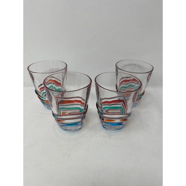 2020s Set of 4 Venetian Glasses For Sale - Image 5 of 5