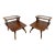 Mid-Century Modern Walnut Side Tables - Set of 2 For Sale