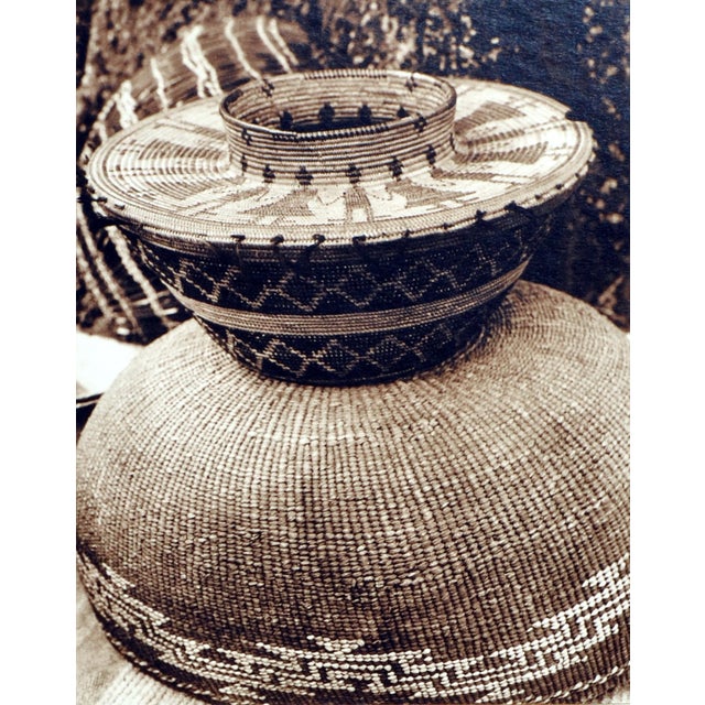 1960s Indian Baskets - Set of 3 Photographs by Nancy Maynard For Sale - Image 5 of 10