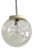 Mid-Century Glass Globe Pendant Lamp, 1970s For Sale