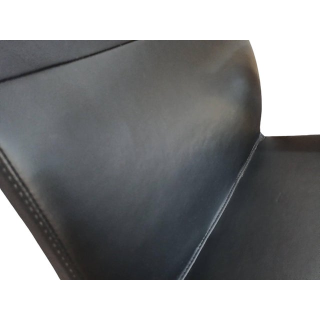 Wood Vintage Desk Chair in Leather by Sven Christiansen, 1990s For Sale - Image 7 of 10