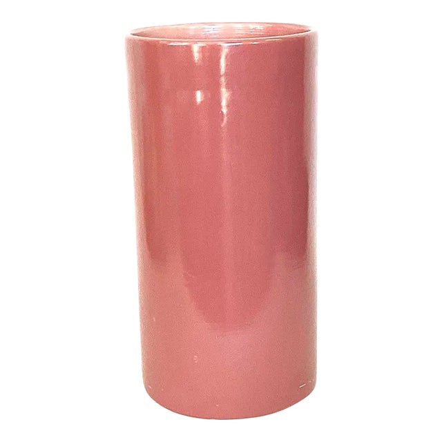 Gainey Pottery Large Tall Mauve Planter Pedestal or Floor Ashtray For Sale