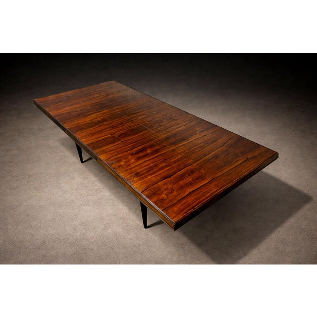 Wood Brazilian Mid-Century Modern Extendable Dining Table in Hardwood, Cimo, 1960s - Lot 612 For Sale - Image 7 of 8
