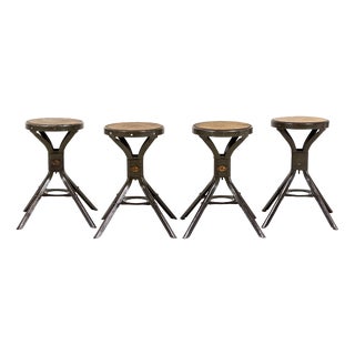 Industrial Stools from Four Evertaut, Set of 4 For Sale