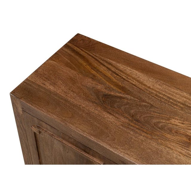 Traditional Four-Door Sideboard in Walnut Tone For Sale - Image 10 of 11