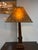 Design Plus Gallery presents a Arts & Crafts Tapered Wood Column Table Lamp. This table lamp has a tapered wood column,...