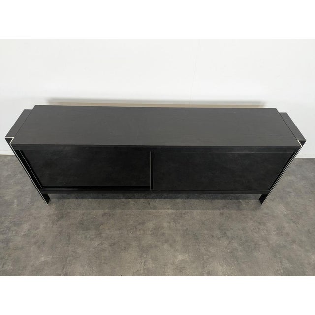 Sideboard in Aluminum and Wood by Georges Frydman for E.F.A. For Sale - Image 3 of 8