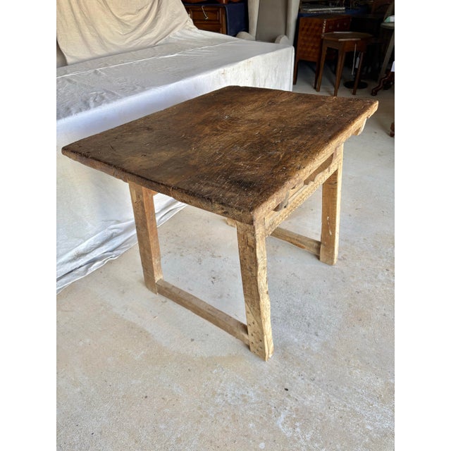 Spanish 19th Century Spanish Walnut Side Table For Sale - Image 3 of 12