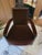 Pair of 50134 Donghia Panama Fauteuil club chairs. Dark brown velvet upholstery. Excellent condition, unused and always...