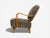 Swedish Modern, Lounge Chairs, Elm, Gray Shearling, Sweden, 1940s For Sale - Image 9 of 11