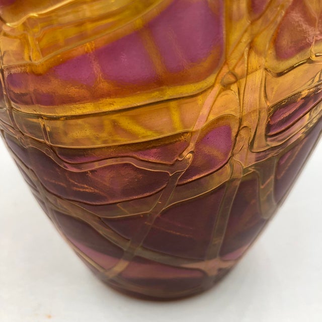 Art Nouveau Vase Pink For Sale - Image 4 of 17