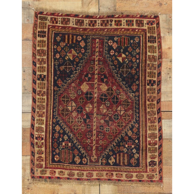 Antique Persian Shiraz Rug - 02'07 X 03'03. For Sale - Image 9 of 9