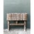 This vintage wood box planter showcases a striking rustic aesthetic, built with a picket-topped vessel of vertical slats,...