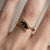 Contemporary Smoky Quartz Statement Ring | Twisted Brown Gemstone Ring | Alternative Engagement Ring for Women Us 7 For Sale - Image 3 of 3