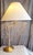 Metal Vintage Table Lamp with Brass Base and Cream-White Fabric Shade, 1980s For Sale - Image 7 of 9