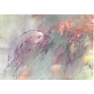 Patricia Zippin "Tillamook Flight 5 of 12" 1980s Abstract Painting For Sale