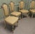French Painted and Upholstered Salon Chairs, Set of 4 For Sale - Image 5 of 10