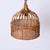 French Riviera Round Pendant in Rattan and Wicker, Italy, 1970s For Sale - Image 6 of 12