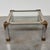 Vintage Chrome and Brass Coffee Table with Sculptural Leaf Details, 1970s For Sale - Image 6 of 13