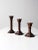 Wood Vintage Wood Candlestick Holders Set of 3 For Sale - Image 7 of 11