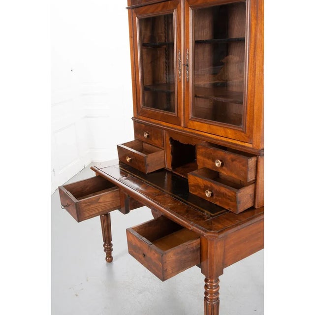 French 19th Century Walnut Secretary Desk For Sale In Baton Rouge - Image 6 of 12