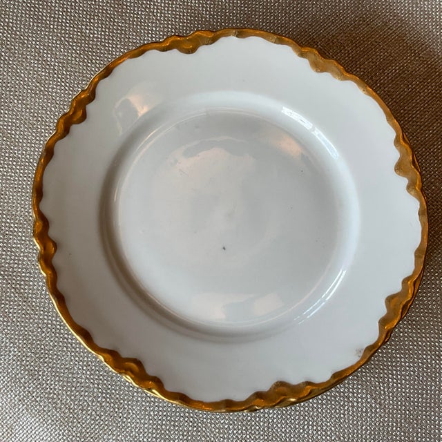 Antique Haviland Limoges European White & Gold Porcelain Dinnerware Set – Habsburg Austria & Racine Bavaria – - 43 pcs For Sale - Image 17 of 17