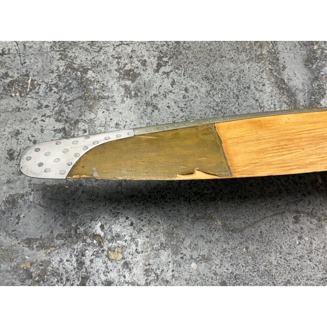 Wooden Aviation Propeller, Vintage For Sale - Image 4 of 12