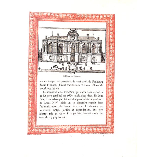 "Hotel Ritz Historique De La Place Vendome 15 Paris" 1899 For Sale - Image 4 of 12