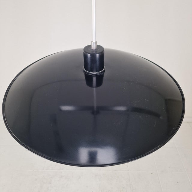 Mid-Century Zonneserie Three-Light Pendant attributed to H. Busquet for Hala Zeist, 1950s For Sale - Image 12 of 16