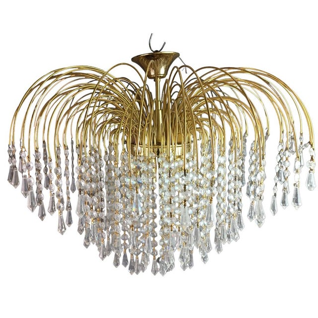 Mid-Century Modern Cascade Palm Pendant, 1960s For Sale - Image 3 of 7