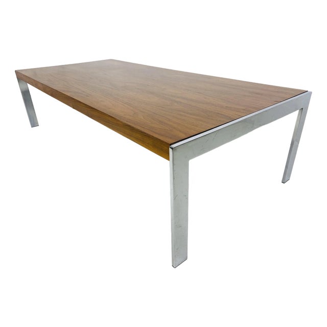Mid-Century Vintage, Milo Baughman Dark Walnut Coffee Table For Sale