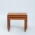 Danish teak mid century modern nesting tables with rounded edge 'sleigh legs'. Beautiful original finish shows little wear...