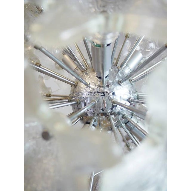 Chandelier in Murano Glass & Chrome by Paolo Venini for Veart, Italy, 1960s For Sale - Image 4 of 8