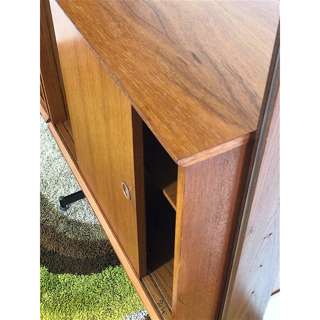 Vintage Double-Sided Bookcase with 2 Bays, Italy, 1960s For Sale - Image 11 of 13