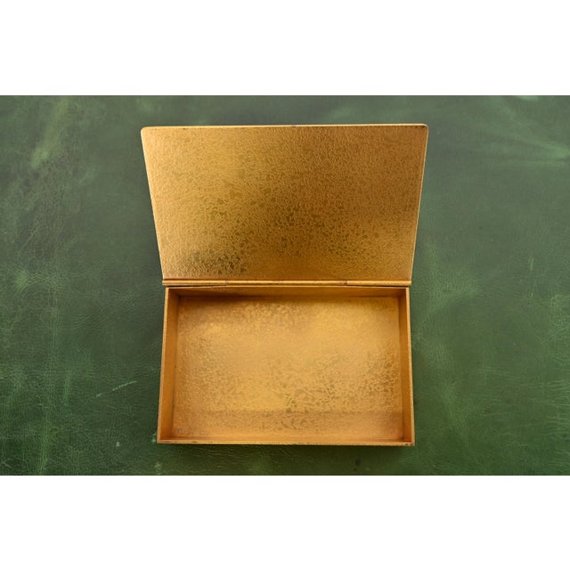 Tiffany Studios New York Graduate Pattern Bronze Doré Box For Sale In South Bend - Image 6 of 12