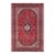 Vintage Retro Kashan Red/Blue Wool Rug - 9'9'' X 12'9'' For Sale