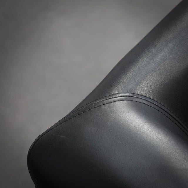 Vintage Leather Lounge Chair by Stefan Steenkist for Young International, Netherlands, 1990s For Sale - Image 9 of 11