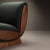 Onda Lounge Chairs by Object Refinery in Forest Recycled British Wool & Walnut, Pair For Sale In New York - Image 6 of 7