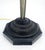 Large 24" Diameter Onyx Shade Black Marble Maitland Smith Floor Lamp MINT For Sale - Image 10 of 15