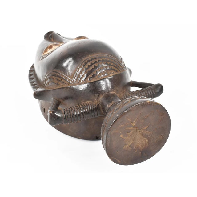 Early 20th Century Early 20th Century Yaure Baule Portrait Mask Cote d'Ivoire For Sale - Image 5 of 5