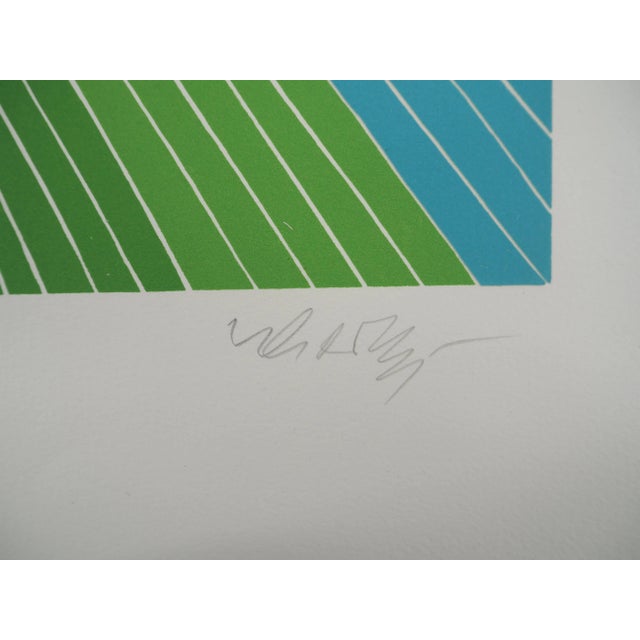 Victor Vasarely, Kinetic Composition, Rearing Zebra, Original Signed Screenprint For Sale - Image 5 of 8