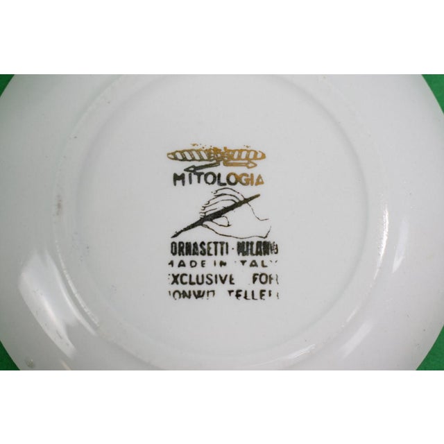 Mythic Opulence: Piero Fornasetti's Gilded "Mitologia" Coasters for Bonwit Teller Presenting a complete and exceptionally...